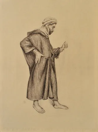 版画 Sauer - Le voyageur du désert