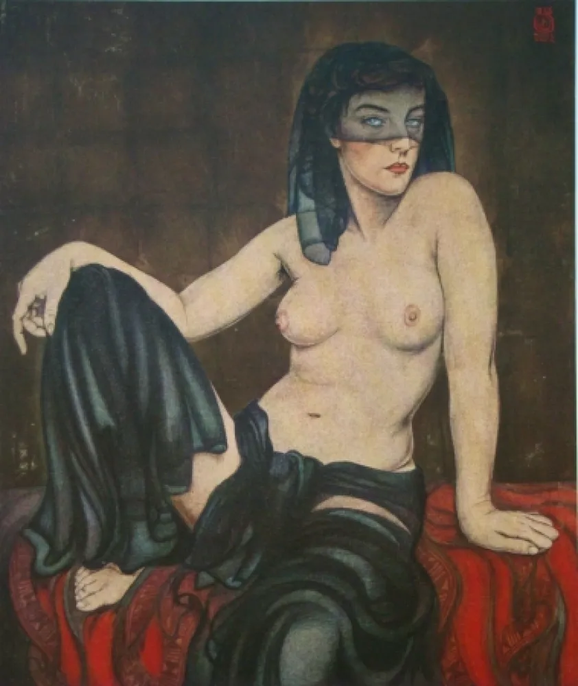 版画 Sauer - L'idole stérile