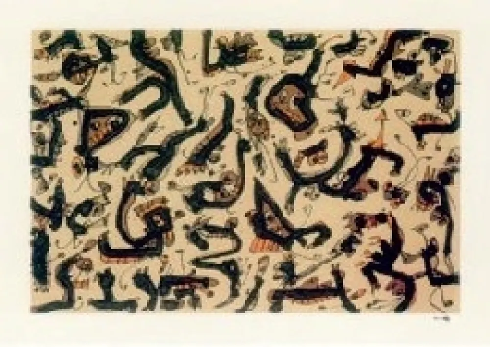 石版画 Saura - Abierta 1