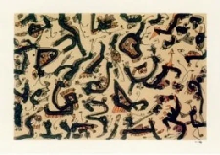 石版画 Saura - Abierta 1