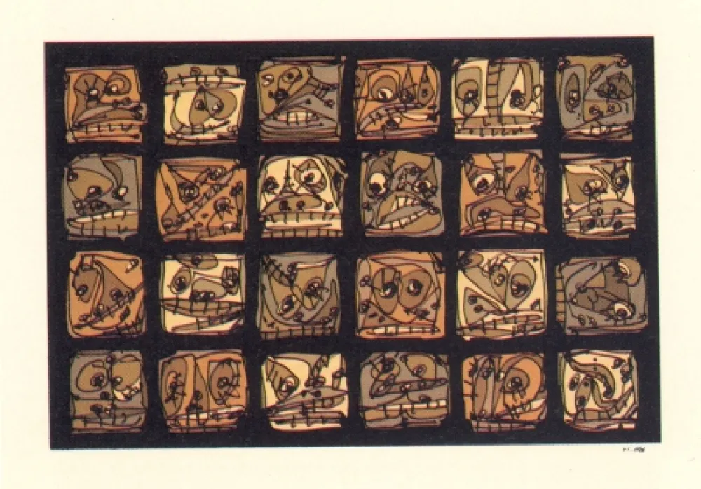 石版画 Saura - Abierta 2