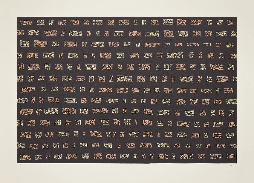 石版画 Saura - Abierta 9