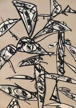 石版画 Saura - Antonio Saura