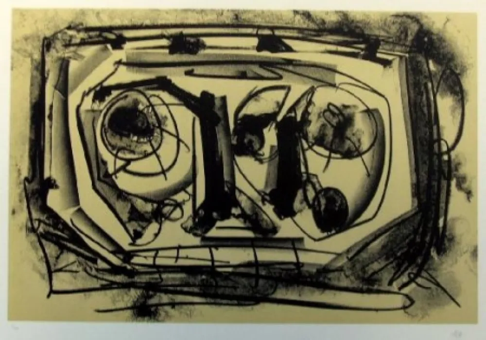 石版画 Saura - Antonio Saura