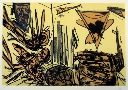 石版画 Saura - Antonio Saura