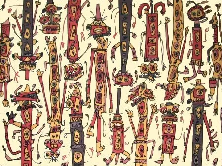 石版画 Saura - Antonio Saura