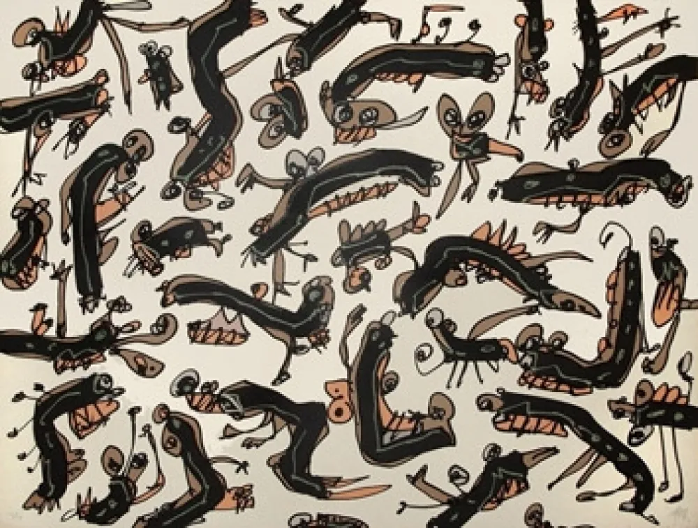 石版画 Saura - Antonio Saura