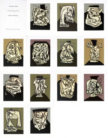 无技术 Saura - Antonio Saura/Portrait/Marcel Moreau/Edtions Atelier Clot