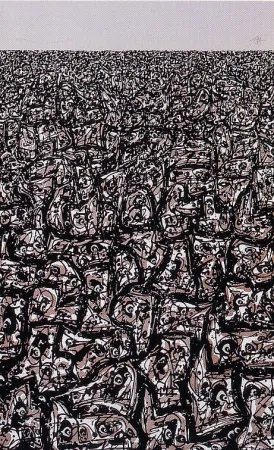 石版画 Saura - Copa del mundo de futbol