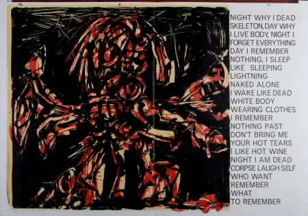 石版画 Saura - Crucifixion