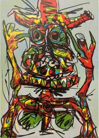 石版画 Saura - Dama en Technicolor II