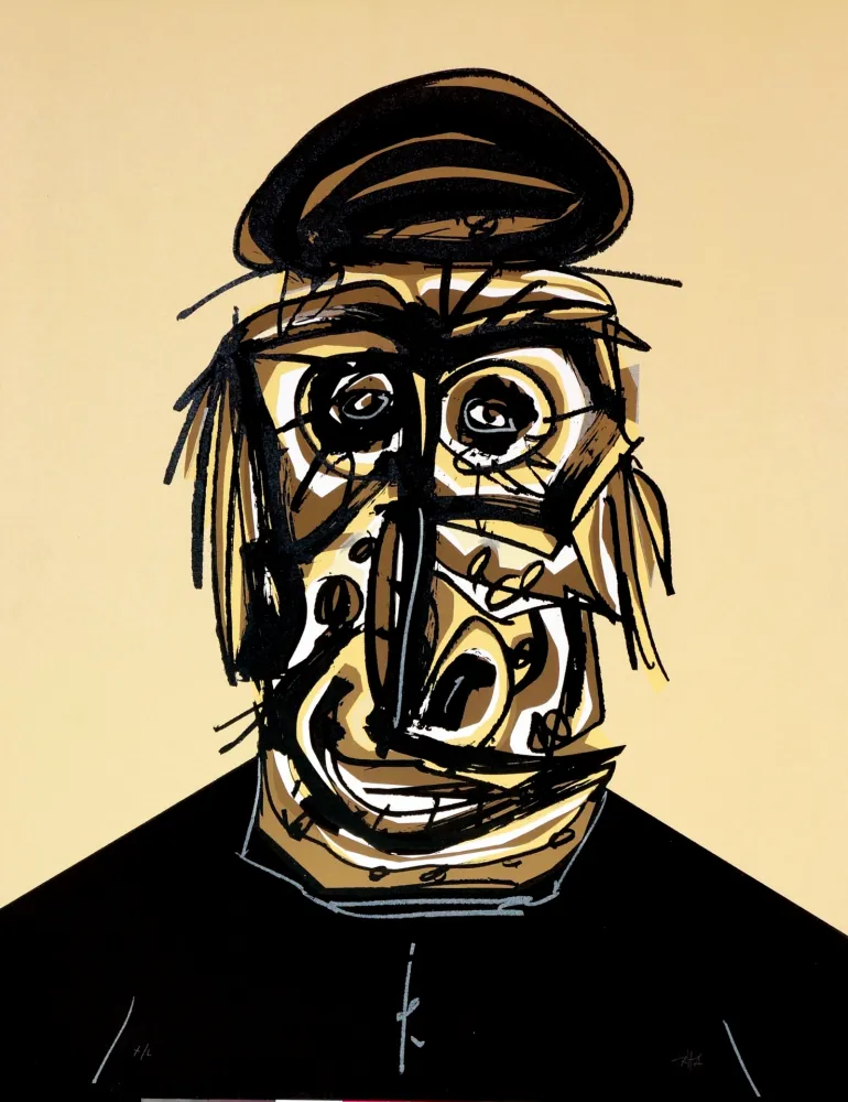 石版画 Saura - Don, Une chaire d'ombre