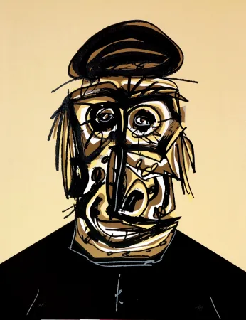 石版画 Saura - Don, Une chaire d'ombre