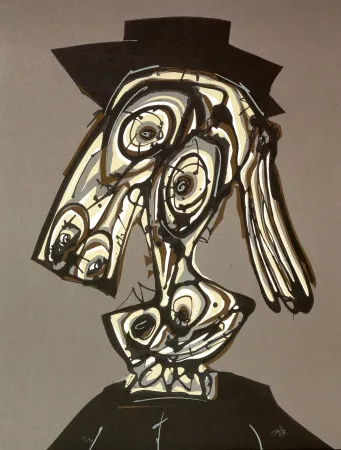 石版画 Saura - Dora Maar visitada II