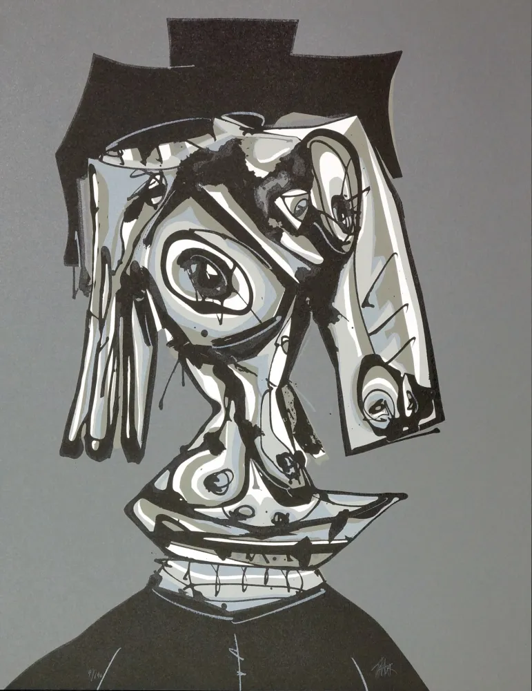 石版画 Saura - Dora Maar visitada III