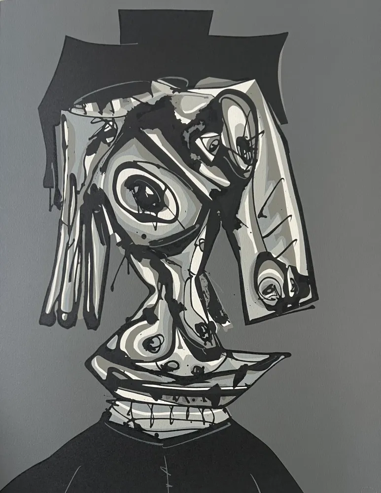 石版画 Saura - Dora Maar Visitada III -  Atelier Clot, Bramsen & Co