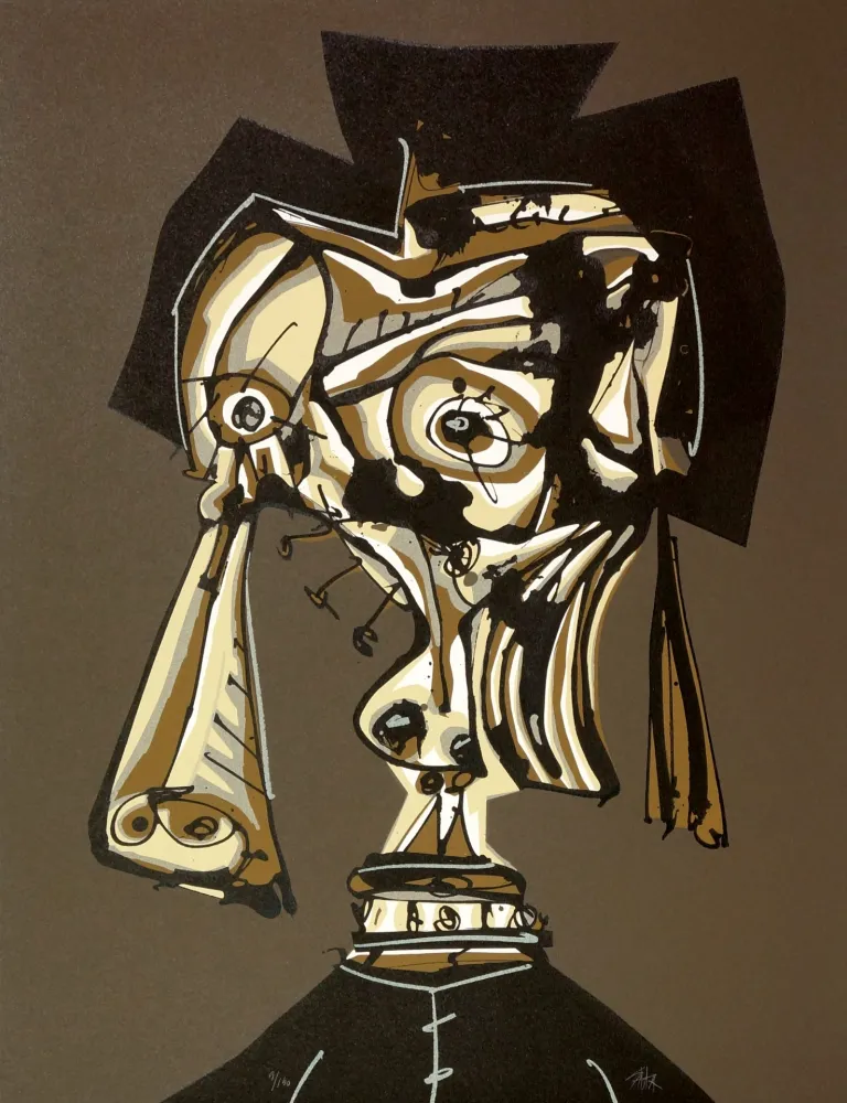 石版画 Saura - Dora Maar visitada IV