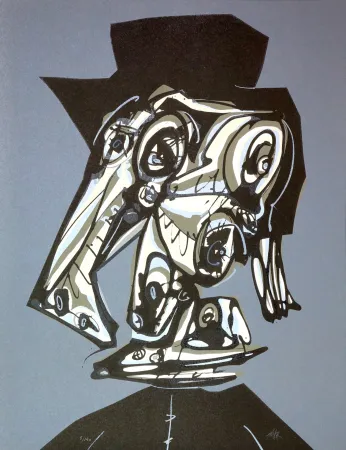 石版画 Saura - Dora Maar visitada V