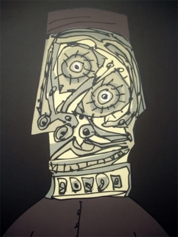 石版画 Saura - El Caballero