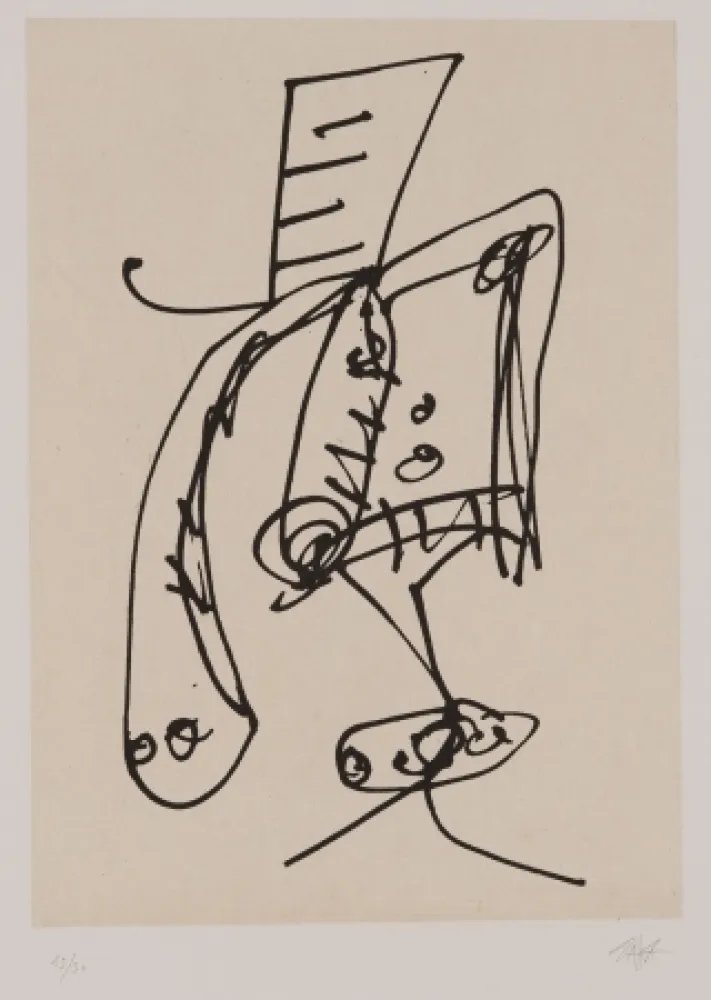 蚀刻飞尘法 Saura - Frauen portrait mit Hut 2