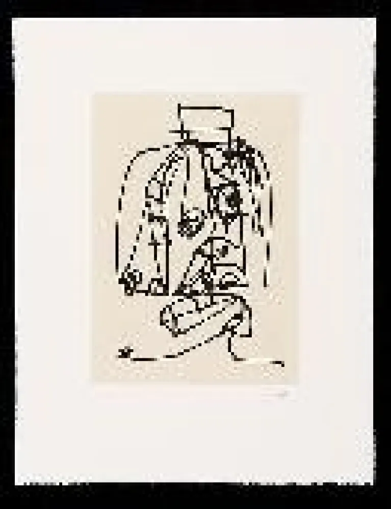 蚀刻飞尘法 Saura - Frauen portrait mit Hut 3