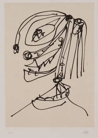 蚀刻飞尘法 Saura - Frauen portrait mit Hut 4