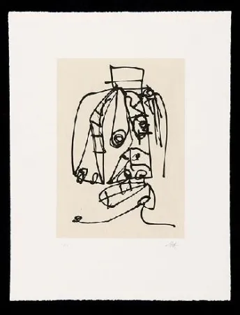 蚀刻飞尘法 Saura - Frauen Portrait Mit Hut - 8 etchings