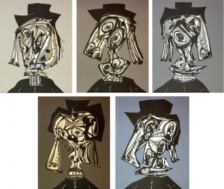 石版画 Saura - Hommage à Dora Maar I, II, III, IV, V
