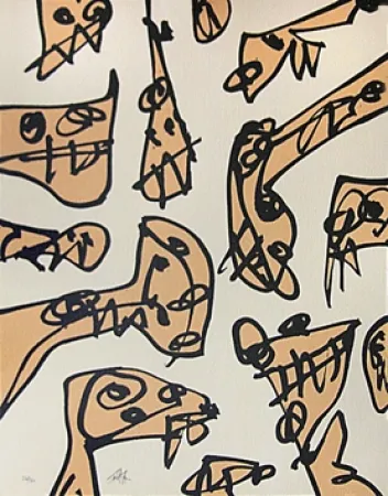 石版画 Saura - Inharmoniques (1991)