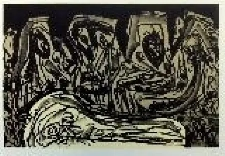 石版画 Saura - Kafka 3