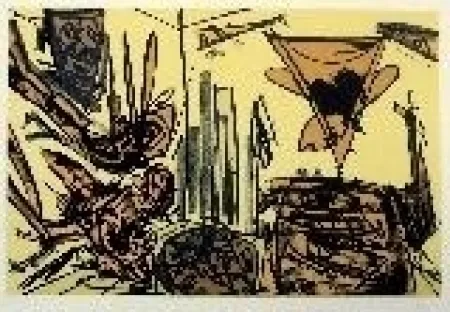 石版画 Saura - Kafka 5