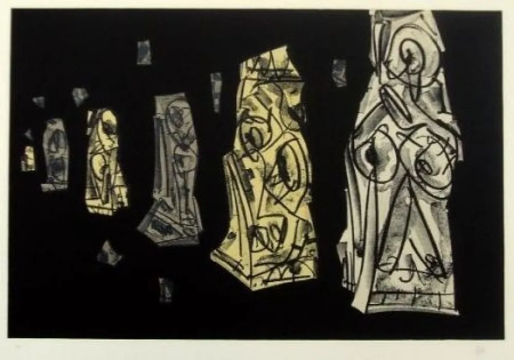 石版画 Saura - Kafka II