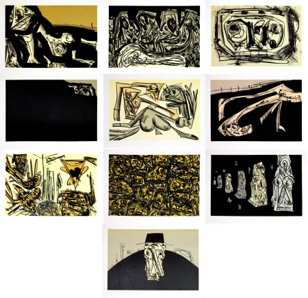 无技术 Saura - Kafka - Tagebücher  (10 original lithograph)