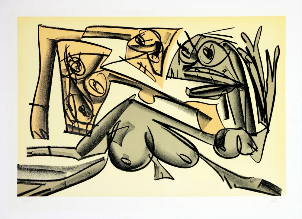 石版画 Saura - Kafka - Tagebücher IX