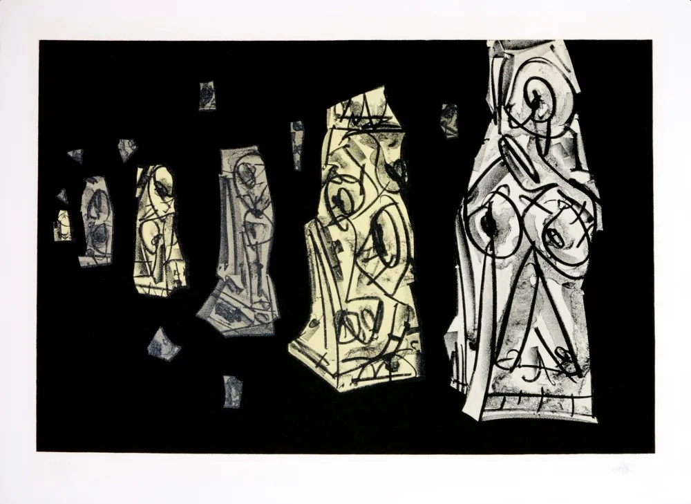 石版画 Saura - Kafka - Tagebücher VIII