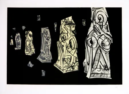 石版画 Saura - Kafka - Tagebücher VIII