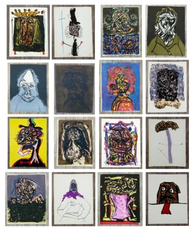 石版画 Saura - La Historia de España