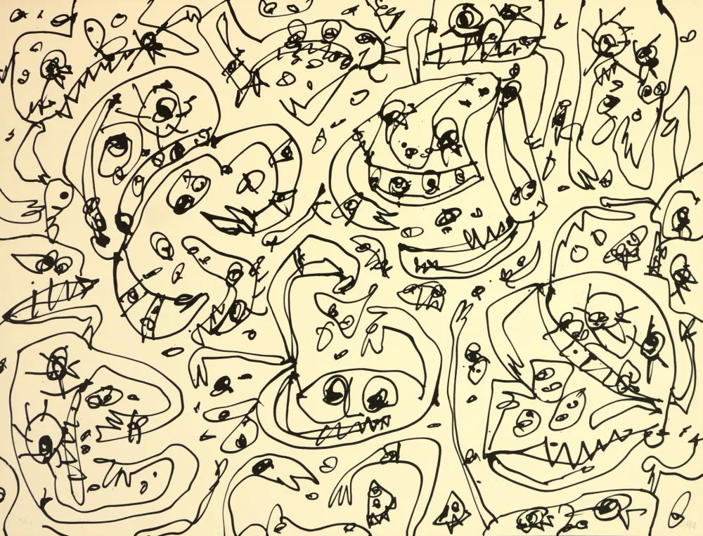 石版画 Saura - L'Avarice