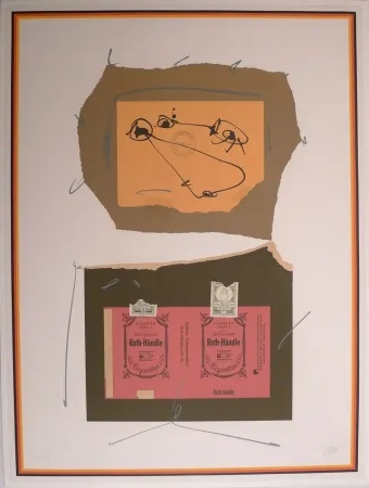 石版画 Saura - Le Jardin des Nations: Gudula