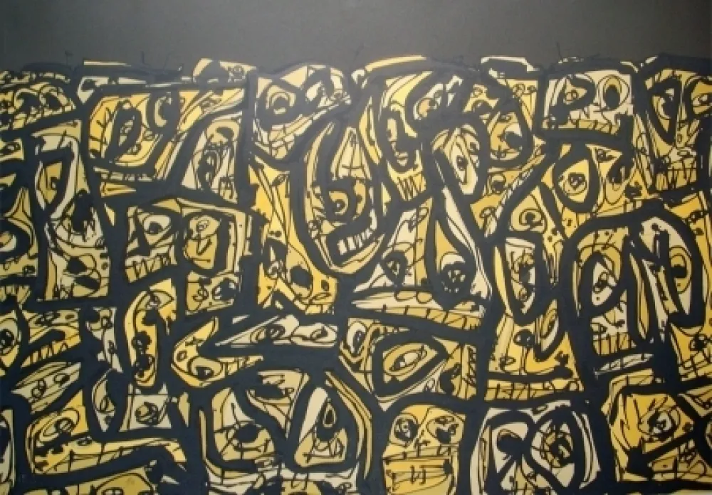 石版画 Saura - Les gens