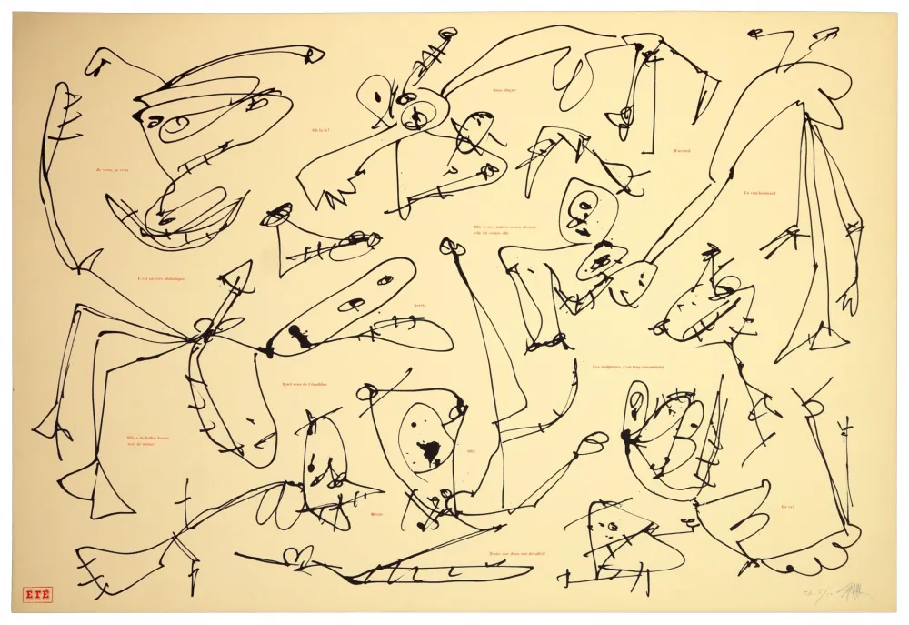 石版画 Saura - Les quatre saisons, Été