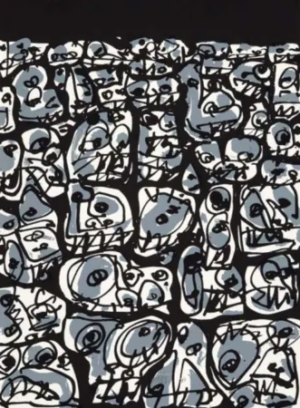 丝网印刷 Saura - Multitud