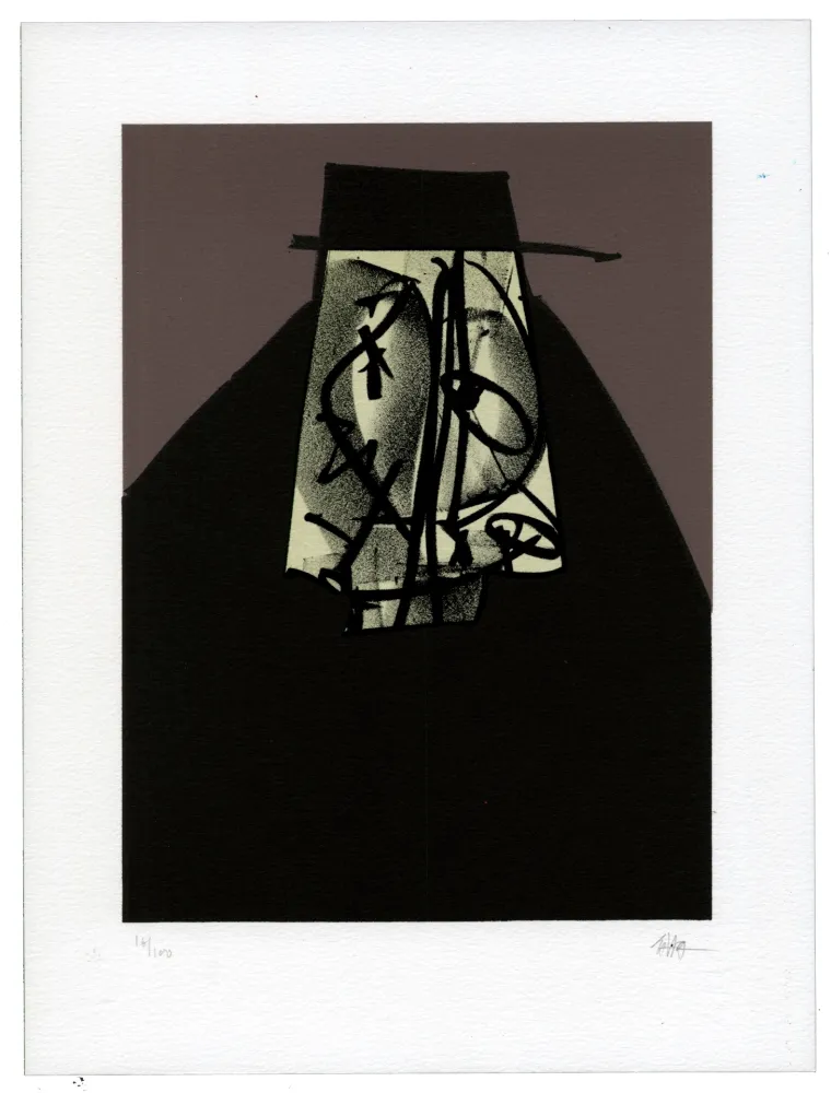 石版画 Saura - Portrait I