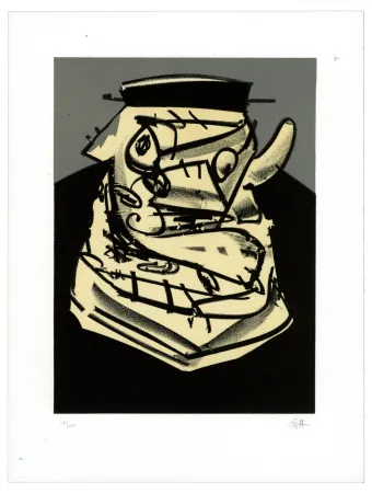 石版画 Saura - Portrait IV