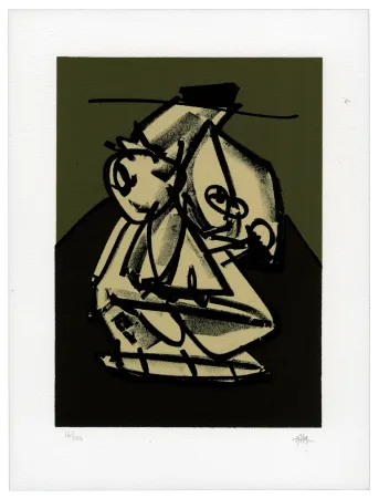 石版画 Saura - Portrait VII