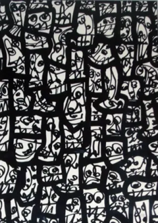 丝网印刷 Saura - Pour le peuple sud-africain