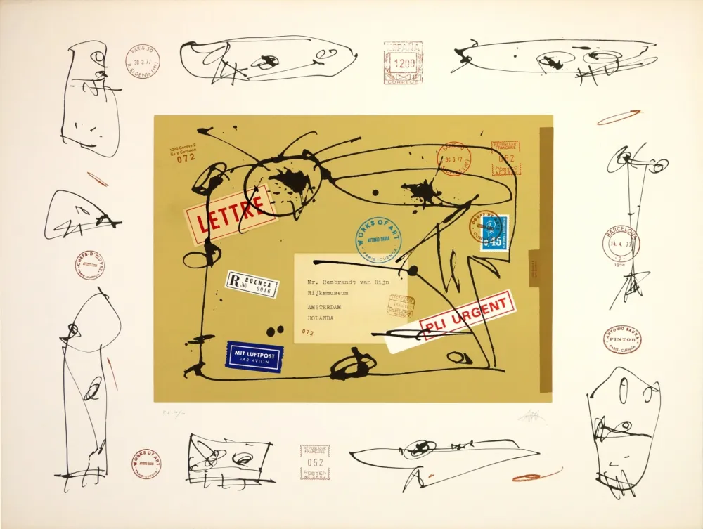 石版画 Saura - Rembrandt Van Rijin