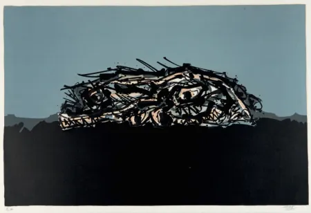 石版画 Saura - Retrato imaginario de Goya