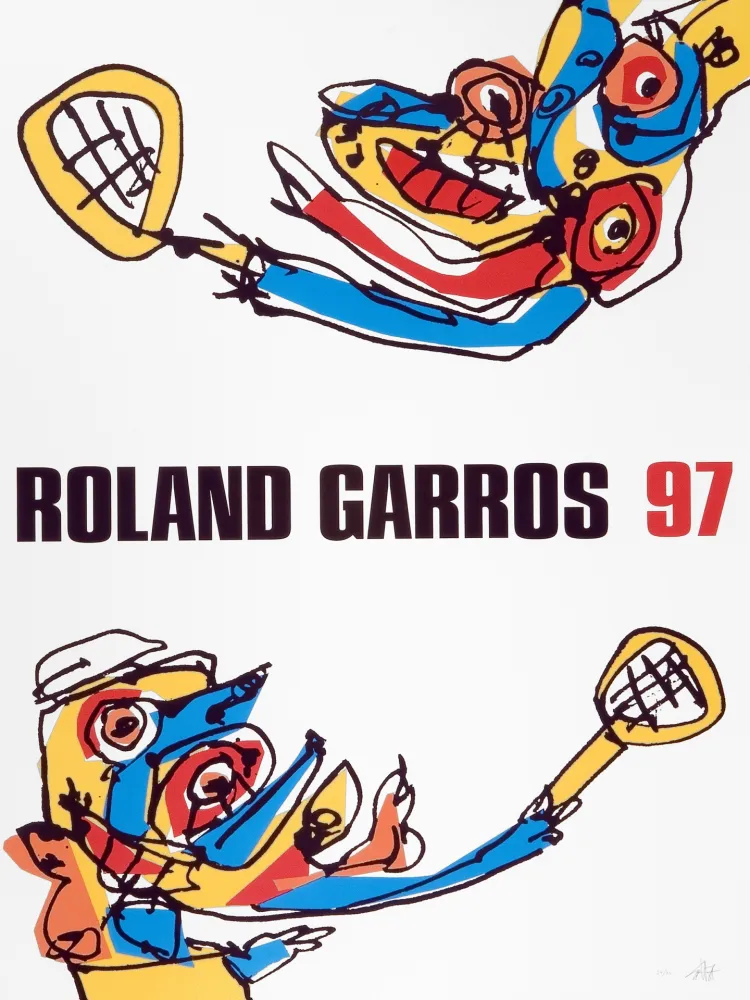 胶版印刷 Saura - Roland Garros