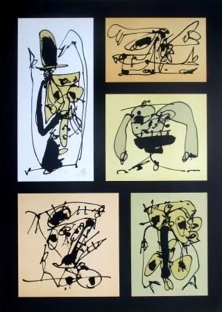 石版画 Saura - Sans Titre